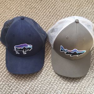 Pair of Patagonia trucker hats